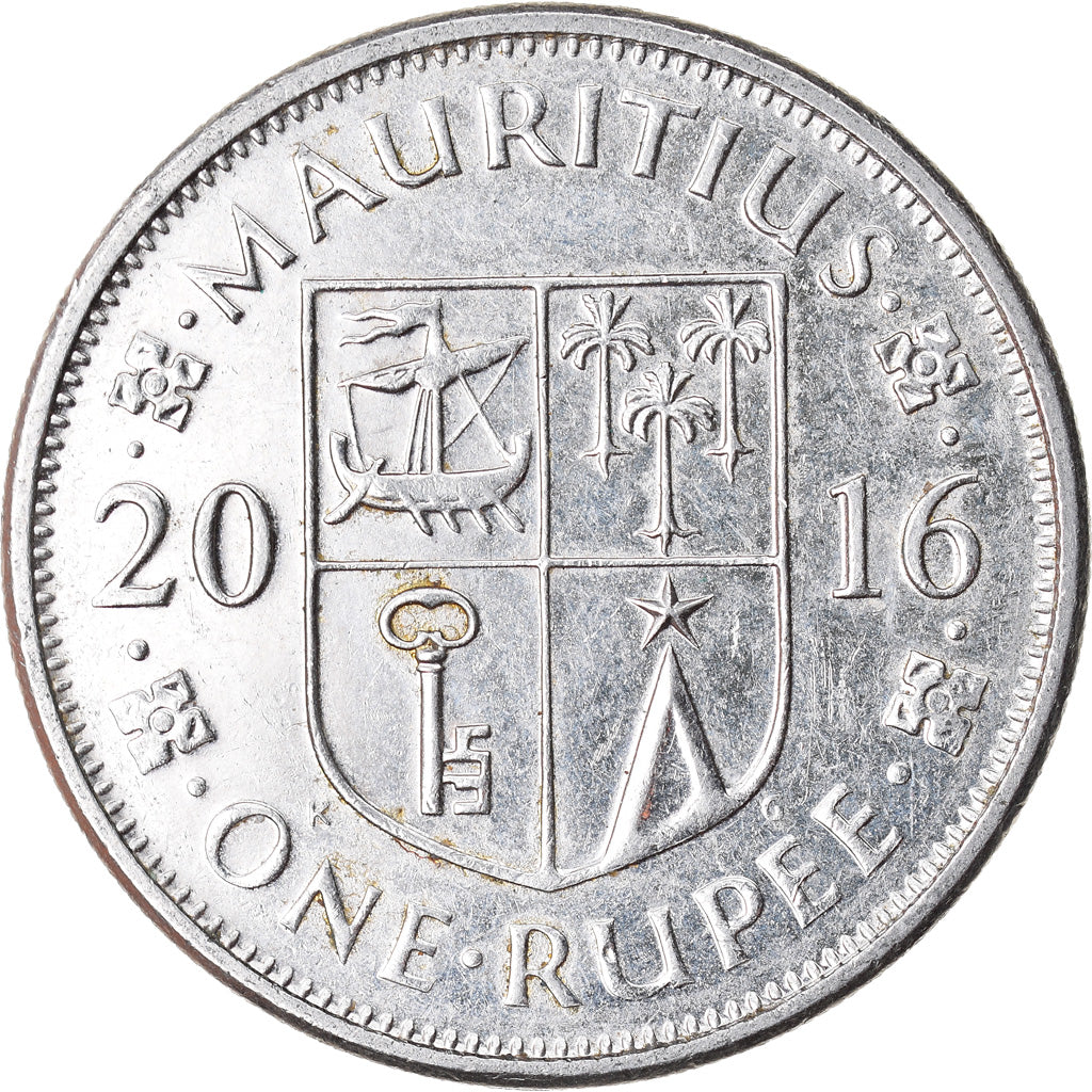 Monnaie, Mauritius, Rupee, 2016, TTB+, Copper-nickel