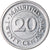 Moneta, Mauritius, 20 Cents, 2016, EF(40-45), Miedź-Nikiel