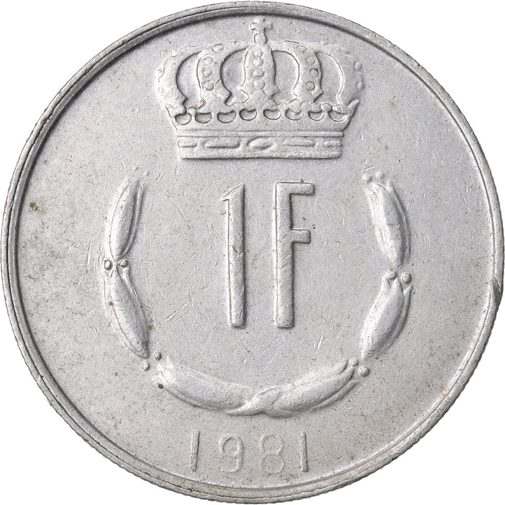 Moneta, Lussemburgo, Jean, Franc, 1981, MB+, Rame-nichel, KM:55