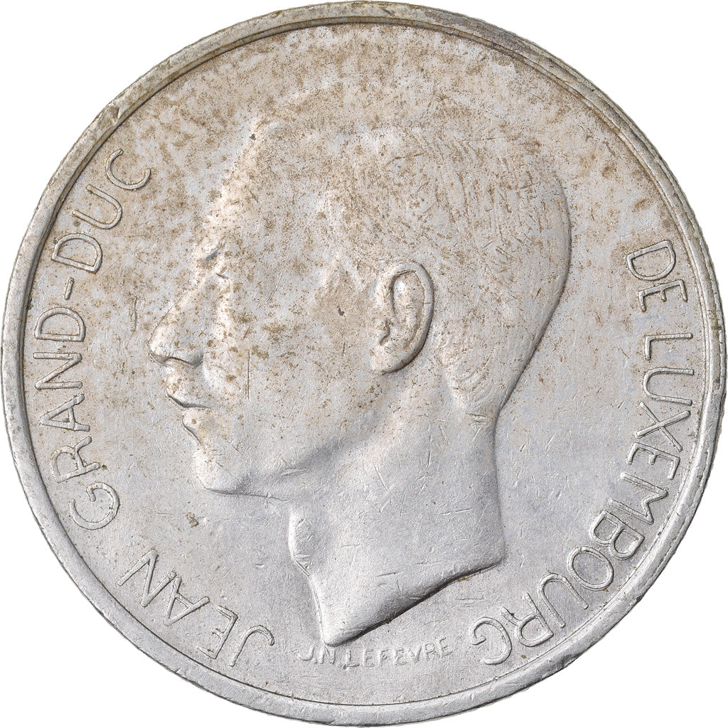 Coin, Luxembourg, Jean, 5 Francs, 1971, Paris, EF(40-45), Copper-nickel, KM:56