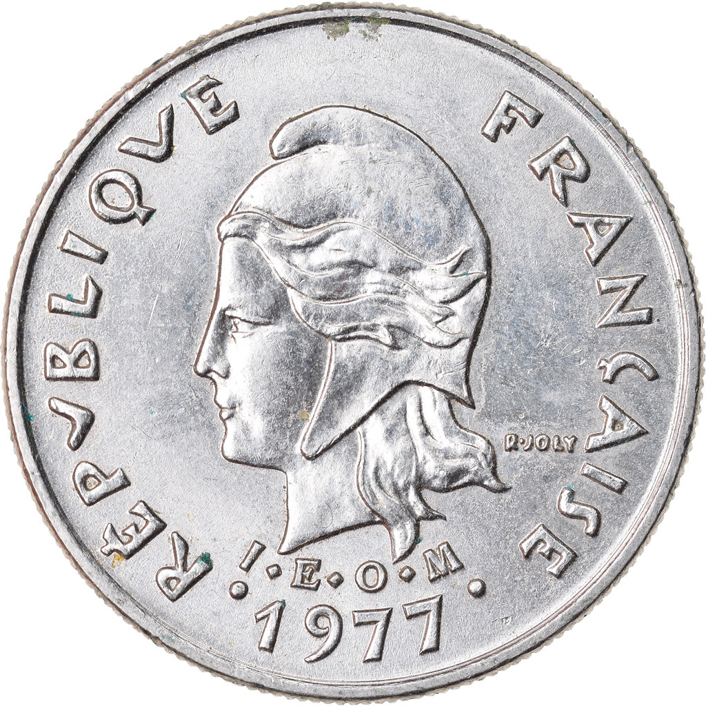 Coin, New Caledonia, 10 Francs, 1977, KM:99, EF(40-45)