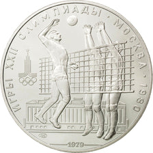 RUSSIA, 10 Roubles, 1979, KM #168, MS(63), Silver, 33.43