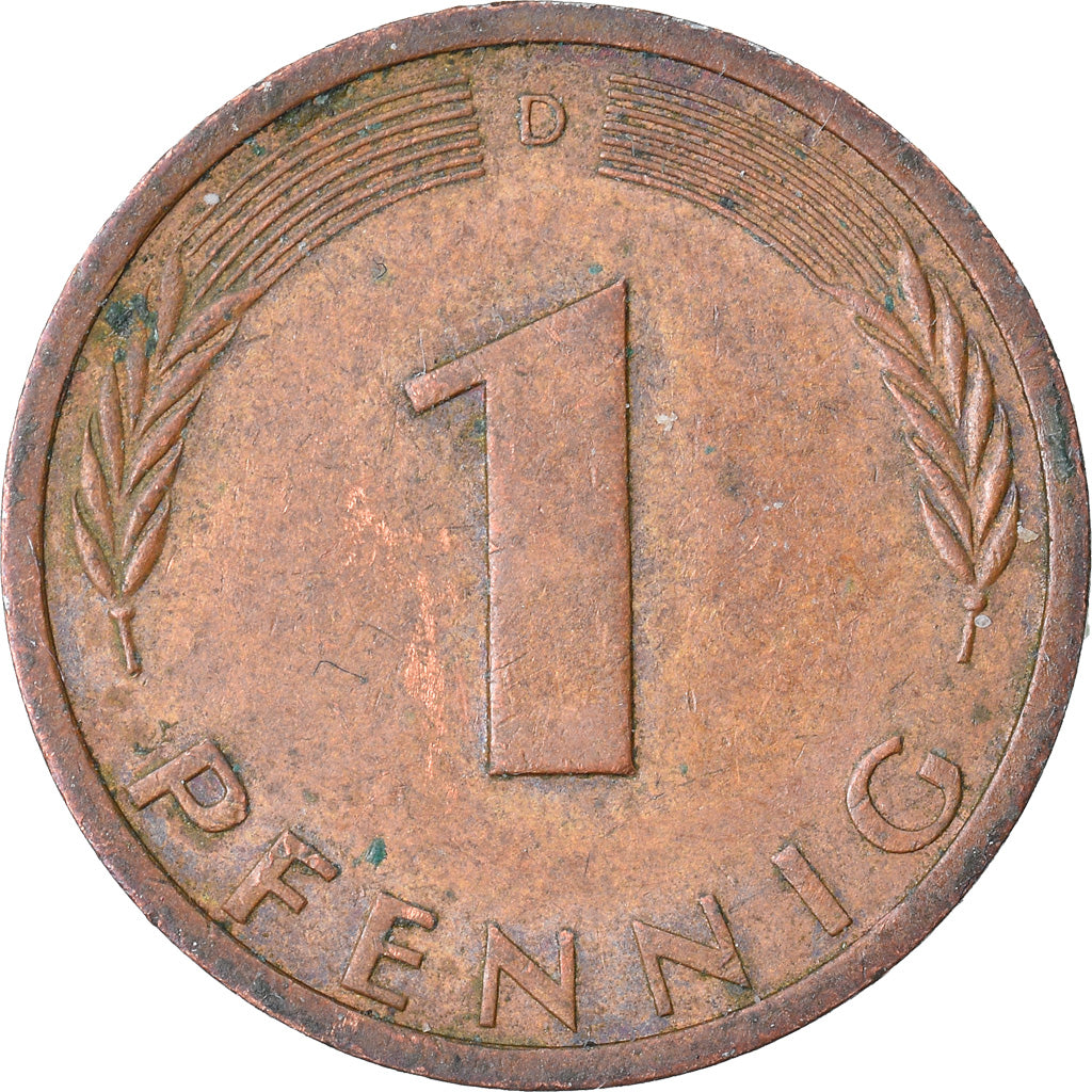 Monnaie, République fédérale allemande, Pfennig, 1971, Munich, TB+, Copper