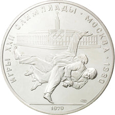 RUSSIA, 10 Roubles, 1979, KM #171, MS(63), Silver, 33.51