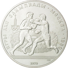 RUSSIA, 10 Roubles, 1979, KM #170, MS(63), Silver, 33.41