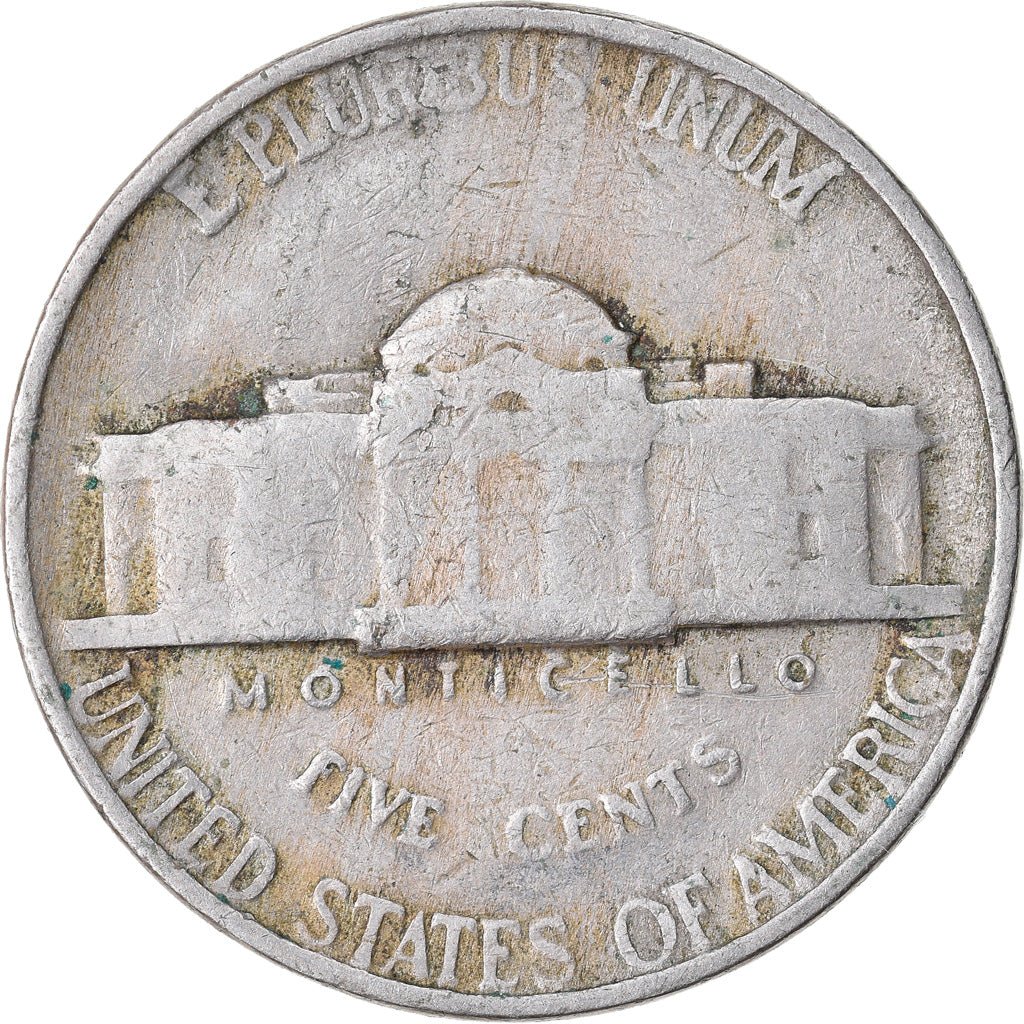 Moneta, USA, Jefferson Nickel, 5 Cents, 1941, U.S. Mint, Philadelphia