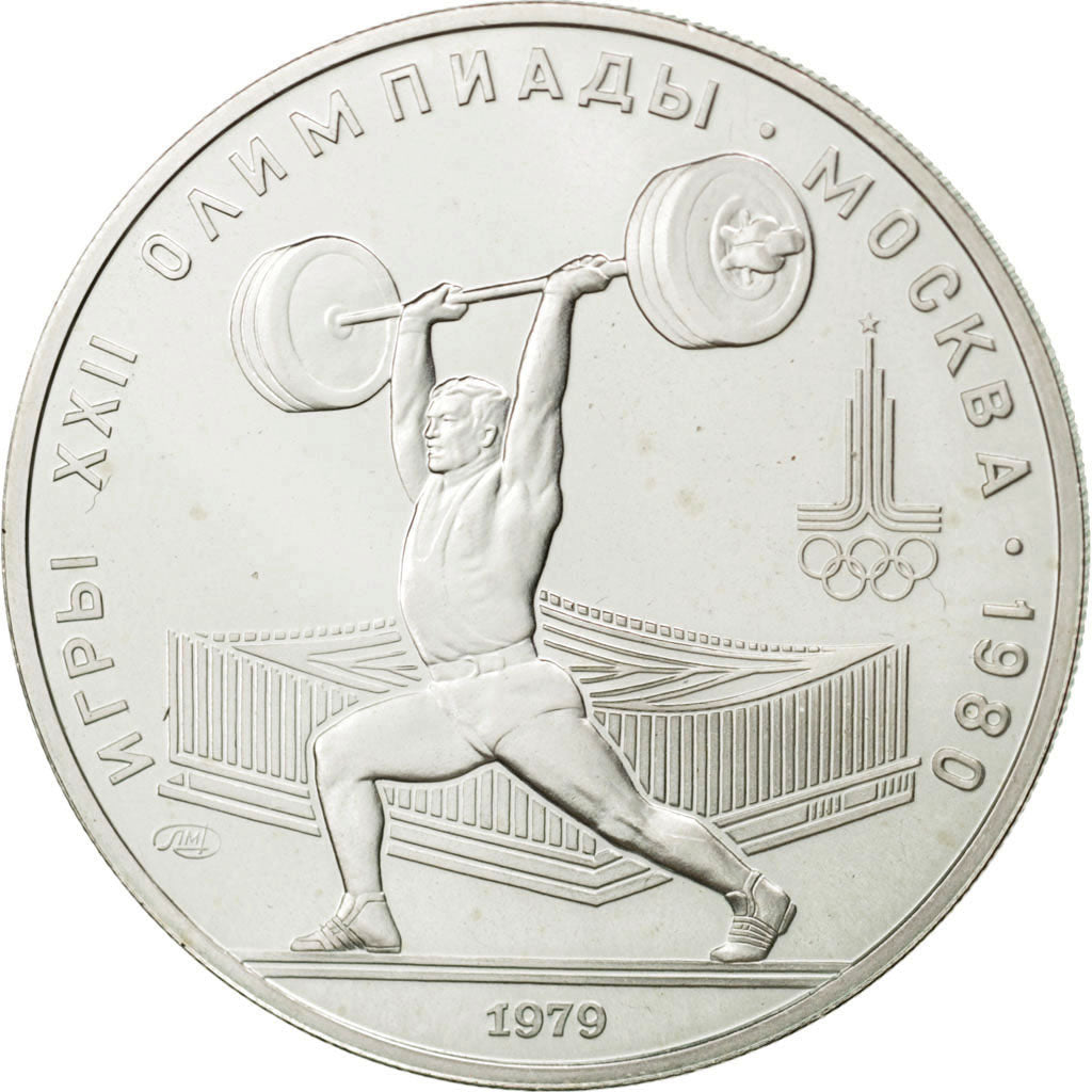 RUSSIA, 5 Roubles, 1979, KM #166, MS(63), Silver, 16.68