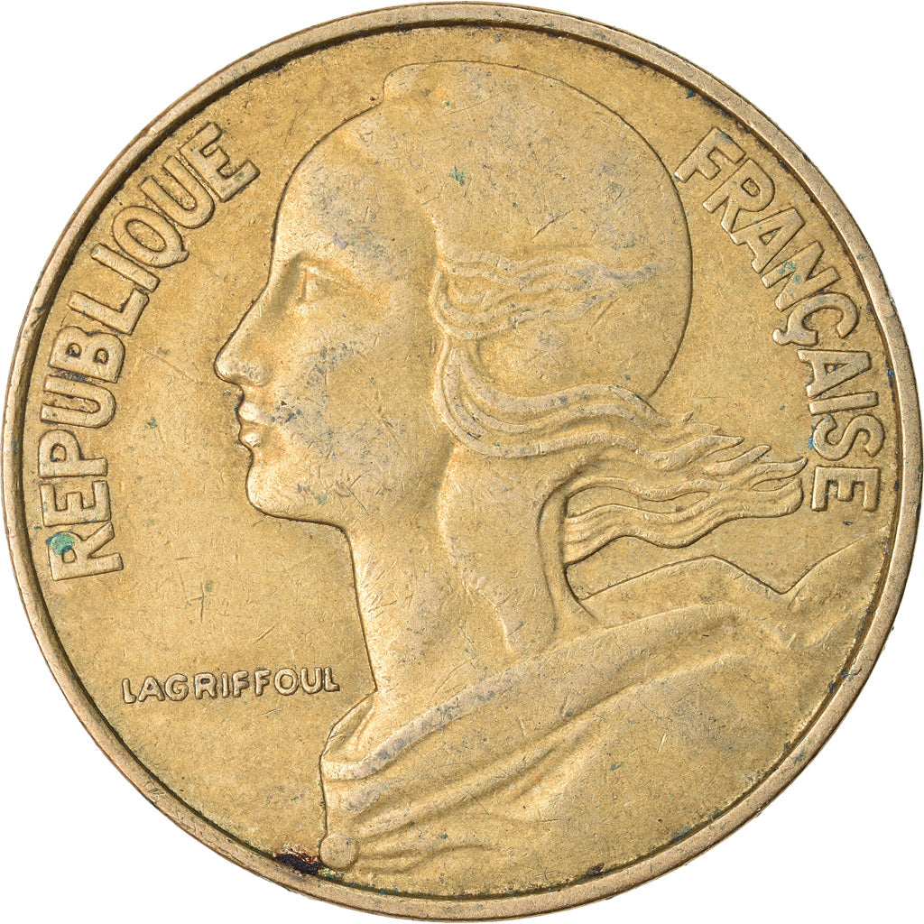 Munten, Frankrijk, Marianne, 20 Centimes, 1972, Paris, FR+, Aluminum-Bronze