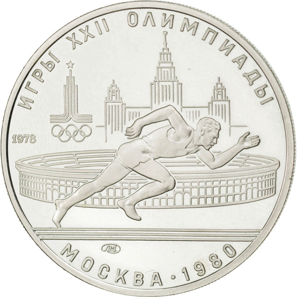 RUSSIA, 5 Roubles, 1978, KM #154, MS(63), Silver, 16.54