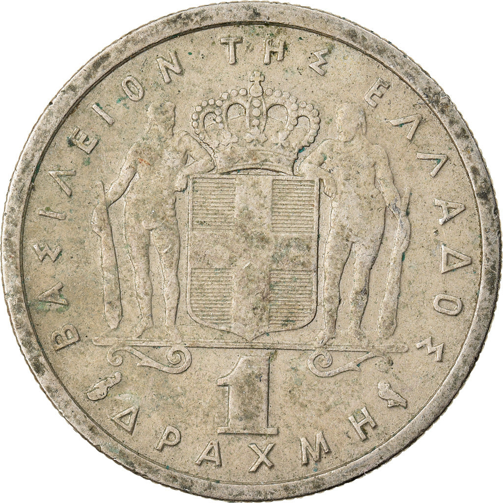 Monnaie, Grèce, Paul I, Drachma, 1959, TB+, Copper-nickel, KM:81