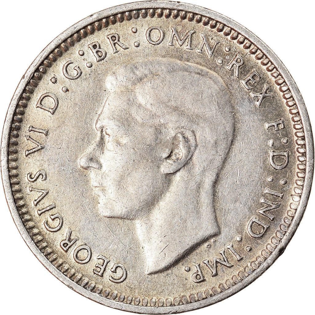Coin, Australia, George VI, Threepence, 1942, Melbourne, EF(40-45), Silver