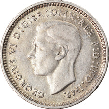 Coin, Australia, George VI, Threepence, 1942, Melbourne, EF(40-45), Silver