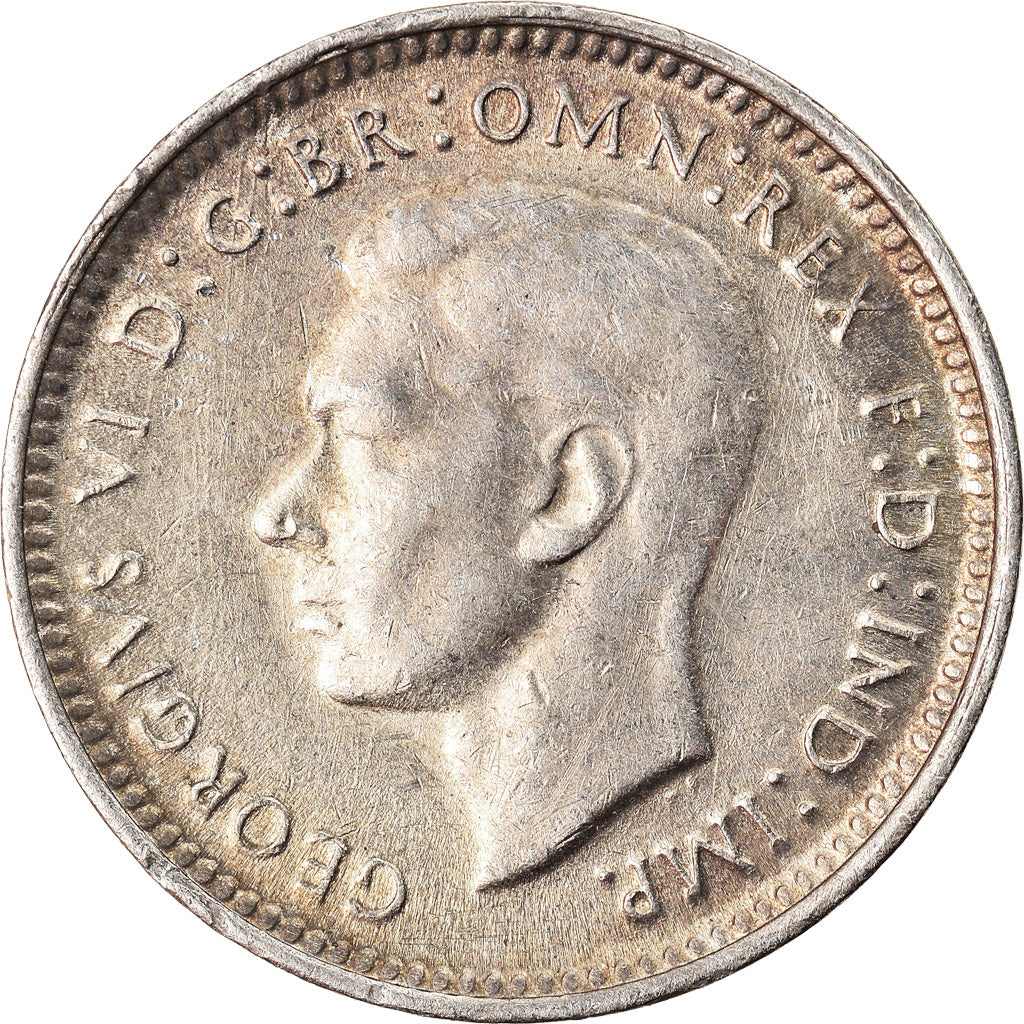 Coin, Australia, George VI, Threepence, 1944, Melbourne, EF(40-45), Silver