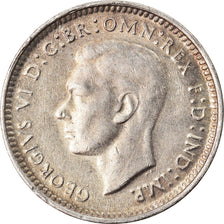 Coin, Australia, George VI, Threepence, 1944, Melbourne, EF(40-45), Silver