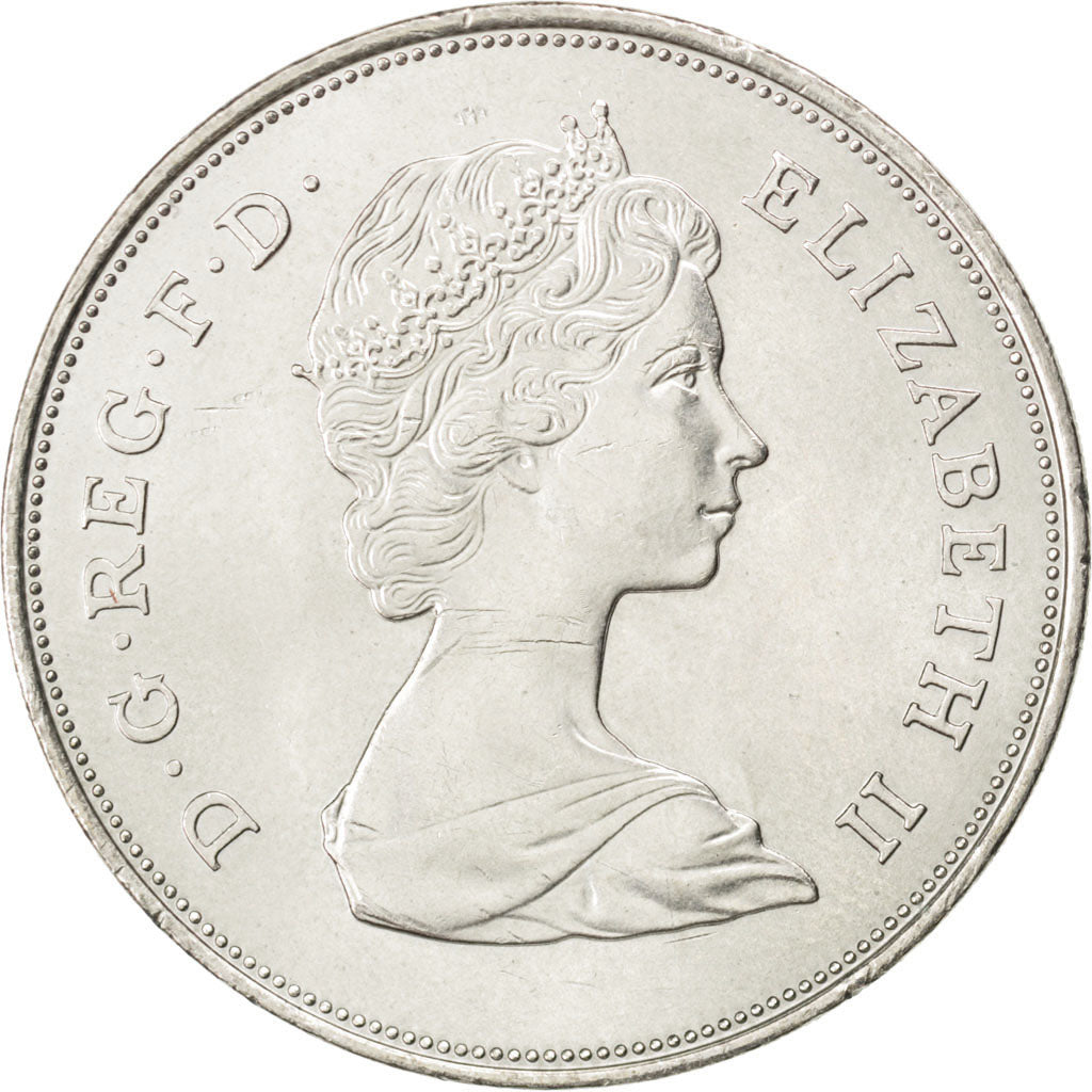 GREAT BRITAIN, 25 New Pence, 1981, KM #925, MS(63), Copper-Nickel, 38.61, 28.11