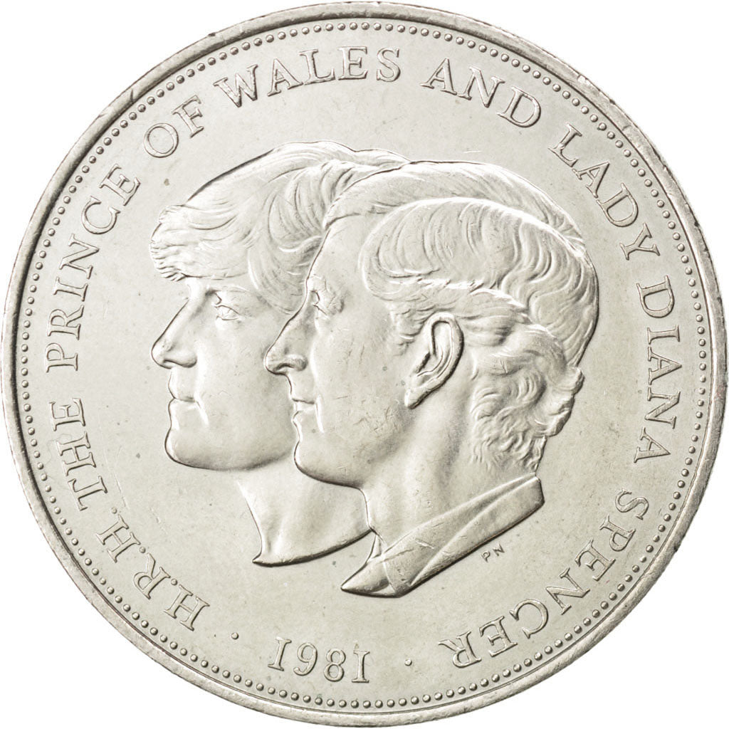 GREAT BRITAIN, 25 New Pence, 1981, KM #925, MS(63), Copper-Nickel, 38.61, 28.11