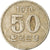 Moneta, KOREA-POŁUDNIOWA, 50 Won, 1973, VF(30-35), Miedź-Nikiel-Cynk, KM:20