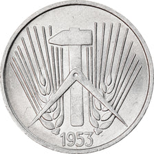 Moneda, REPÚBLICA DEMOCRÁTICA ALEMANA, 5 Pfennig, 1953, Berlin, MBC, Aluminio
