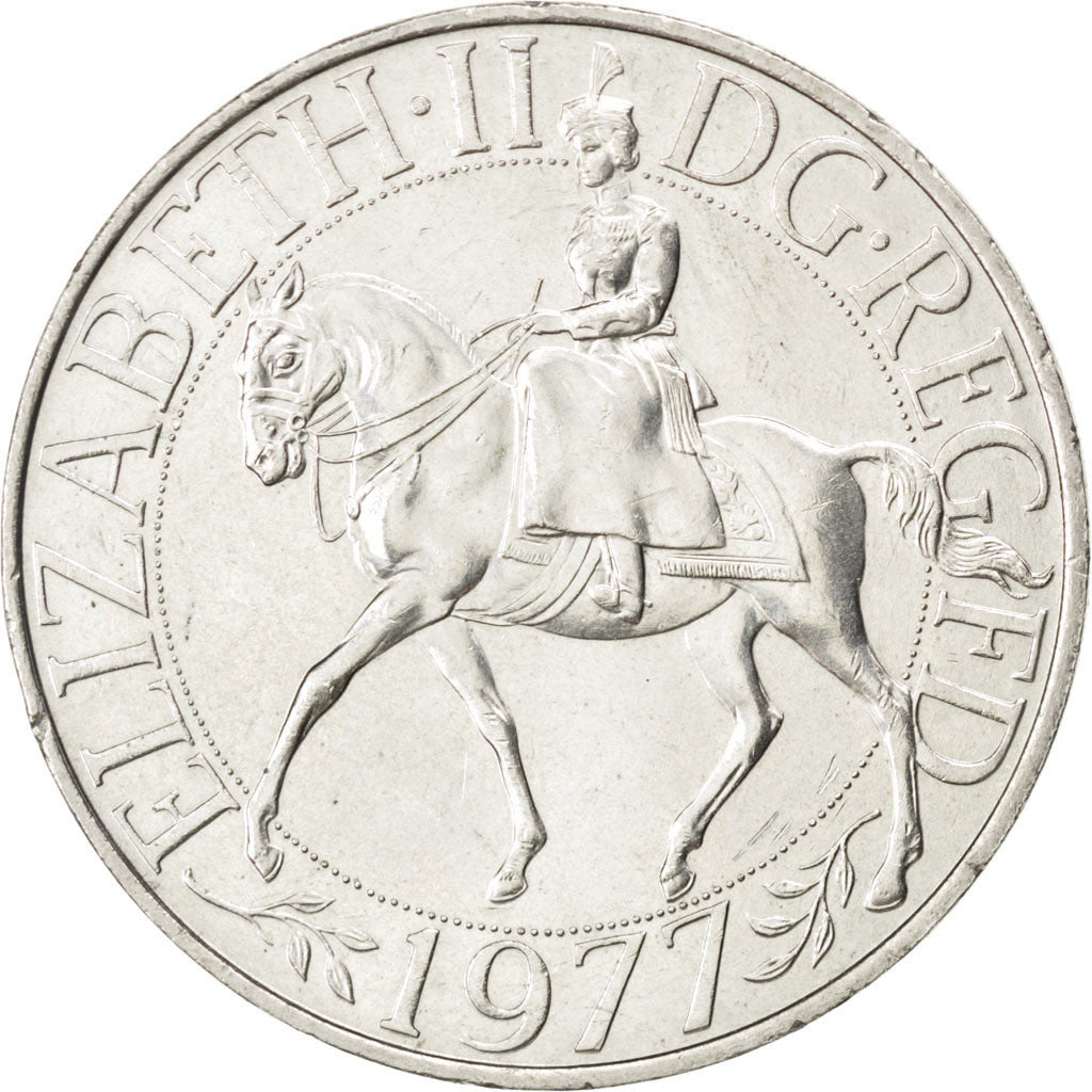 Coin, Great Britain, Elizabeth II, 25 New Pence, 1977, MS(63), Copper-nickel