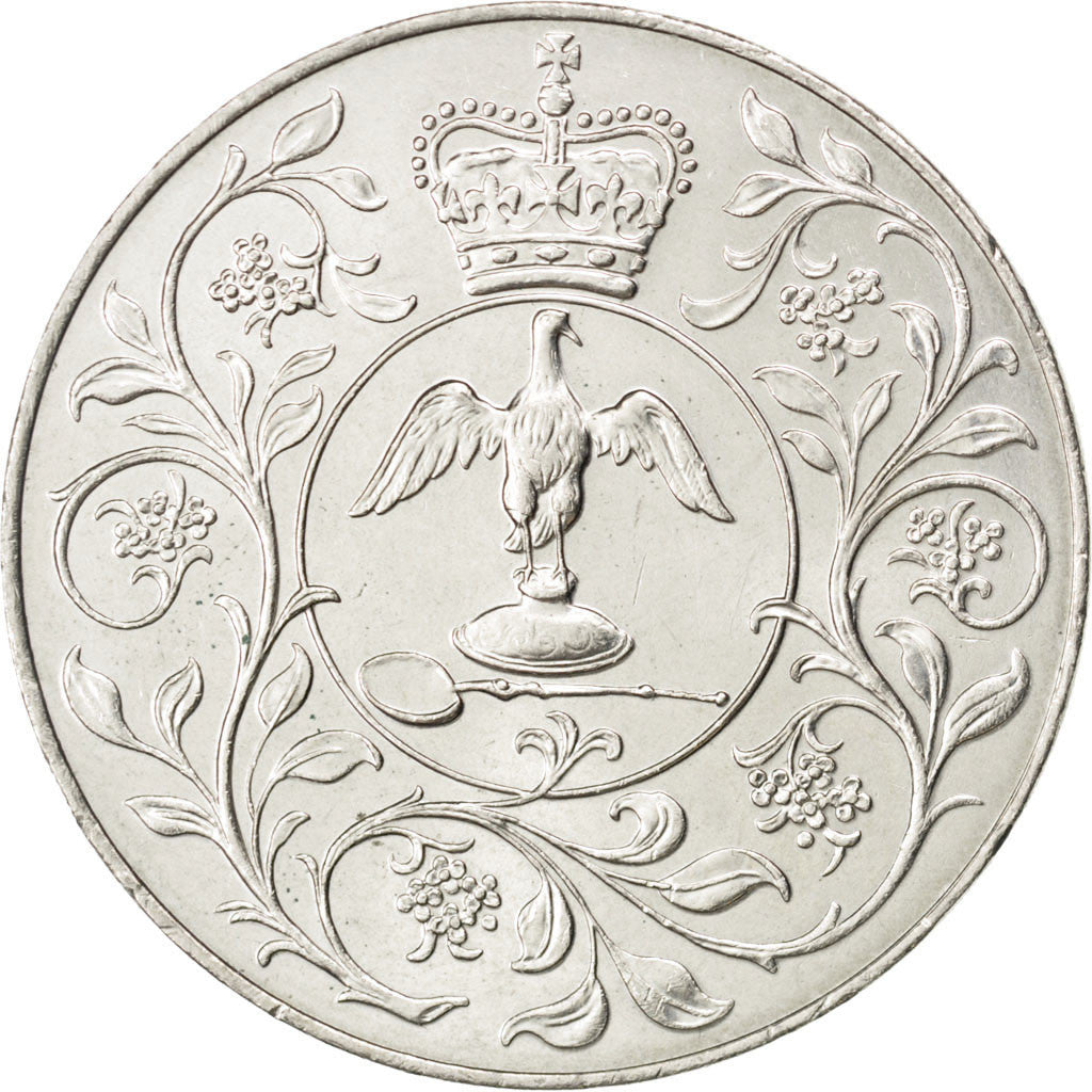 Coin, Great Britain, Elizabeth II, 25 New Pence, 1977, MS(63), Copper-nickel