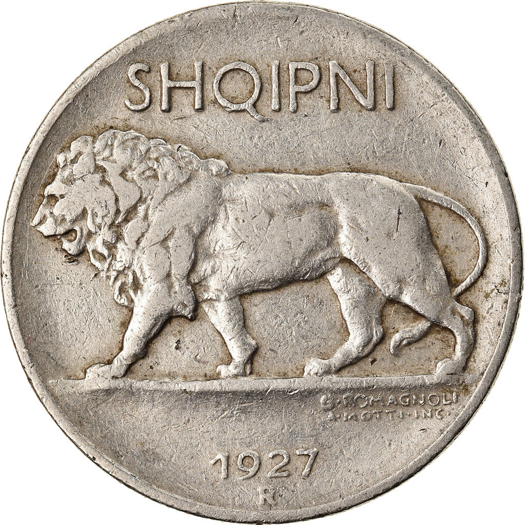 Monnaie, Albania, 1/4 Leku, 1927, Rome, TTB, Nickel, KM:3