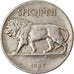 Monnaie, Albania, 1/4 Leku, 1927, Rome, TTB, Nickel, KM:3