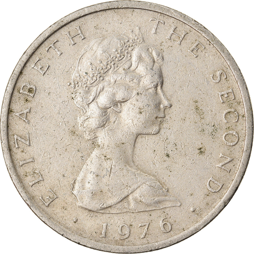 Coin, Isle of Man, Elizabeth II, 10 Pence, 1976, Pobjoy Mint, EF(40-45)
