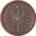 Moneda, ALEMANIA - IMPERIO, Wilhelm I, Pfennig, 1874, Frankfurt, BC+, Cobre