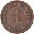Moneda, ALEMANIA - IMPERIO, Wilhelm I, Pfennig, 1874, Frankfurt, BC+, Cobre