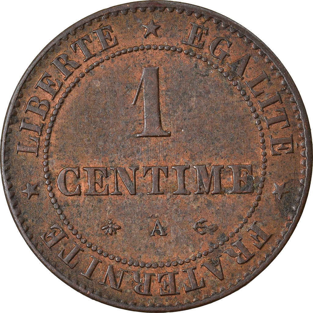 Münze, Frankreich, Cérès, Centime, 1875, Paris, SS, Bronze, KM:826.1