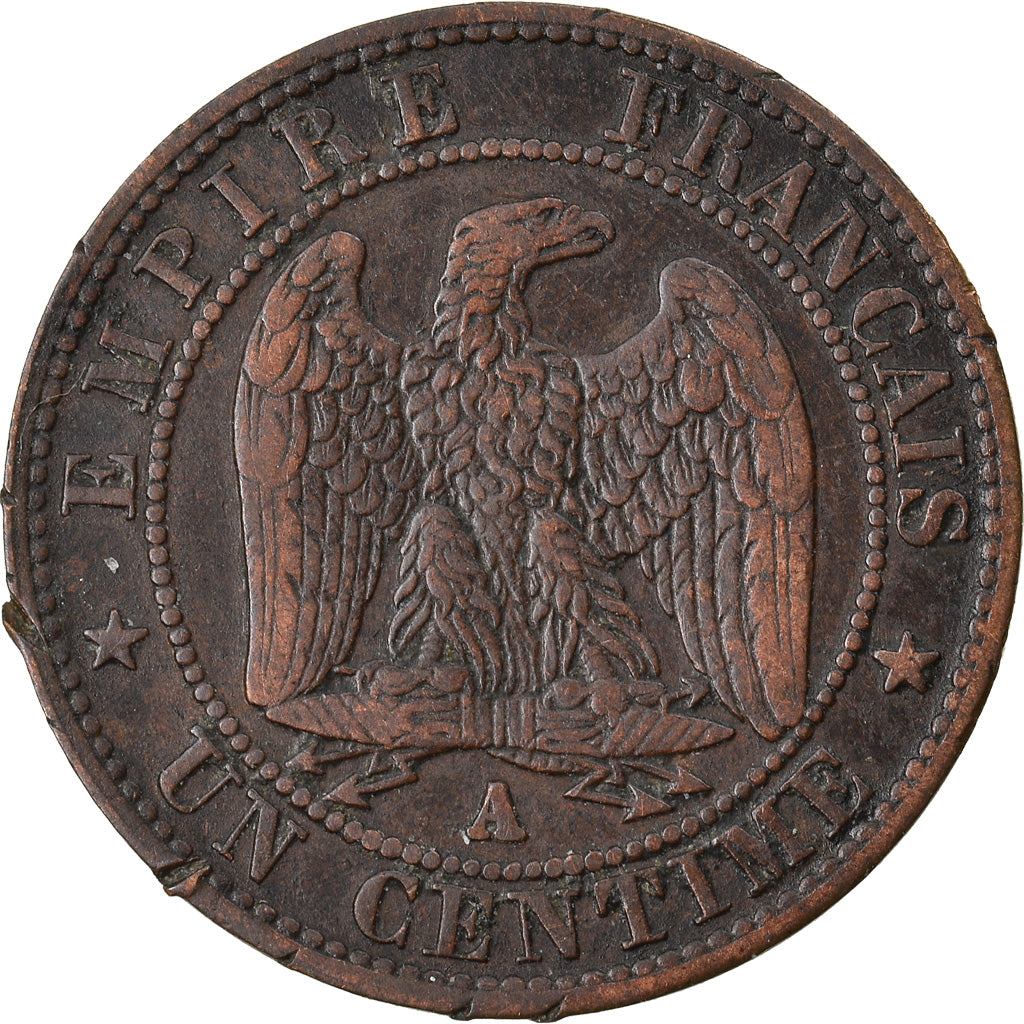 Coin, France, Napoleon III, Napoléon III, Centime, 1855, Paris, EF(40-45)