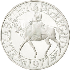 GREAT BRITAIN, 25 New Pence, 1977, KM #920a, MS(60-62), Silver, 38.61, 27.94