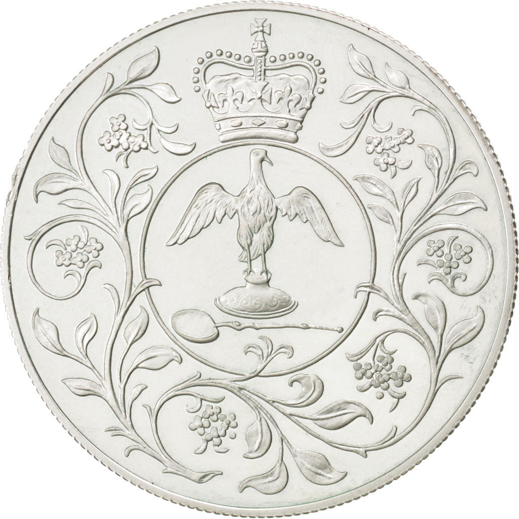 GREAT BRITAIN, 25 New Pence, 1977, KM #920a, MS(60-62), Silver, 38.61, 27.94