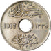 Münze, Ägypten, Hussein Kamil, 5 Milliemes, 1917, SS, Copper-nickel, KM:315