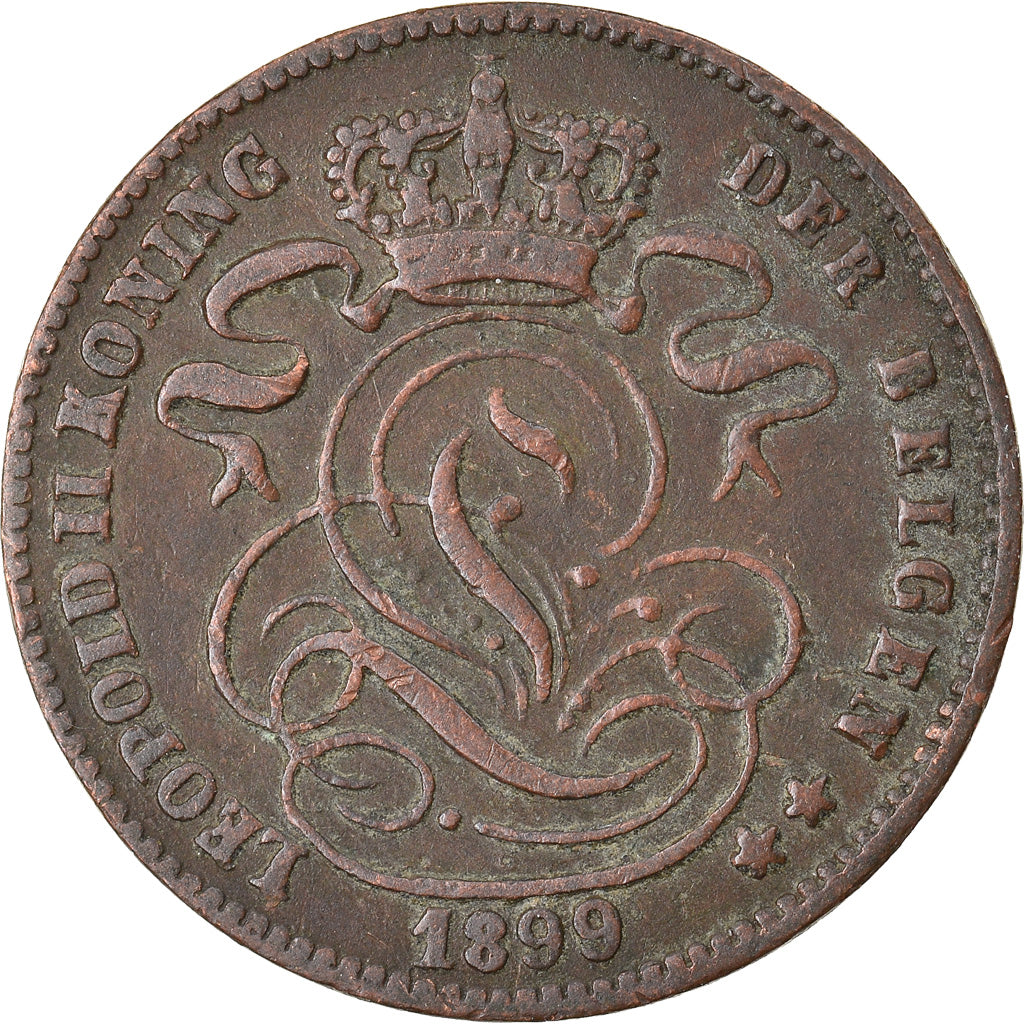 Munten, België, Leopold II, Centime, 1899, ZF, Koper, KM:33.1