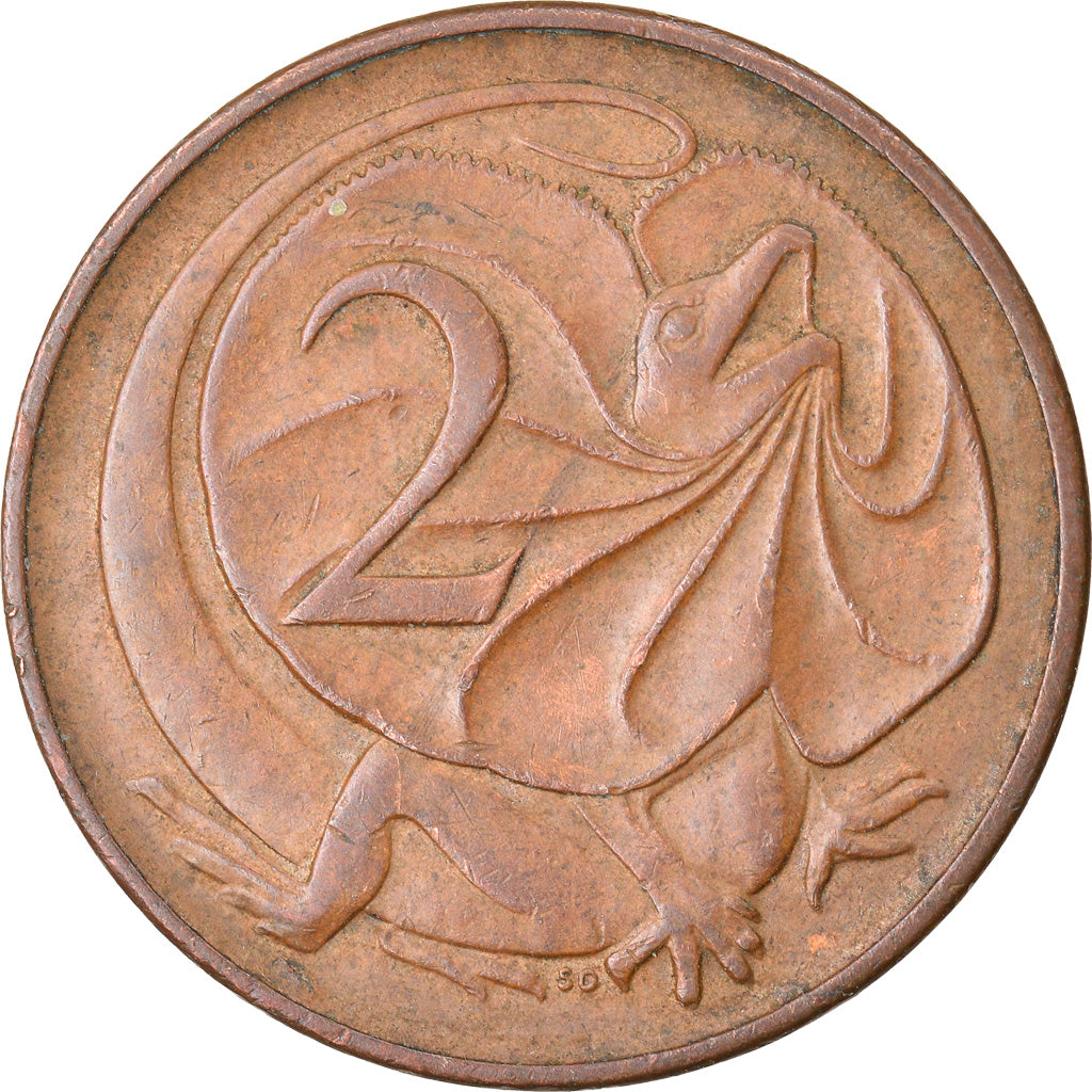Coin, Australia, Elizabeth II, 2 Cents, 1966, Melbourne, EF(40-45), Bronze