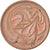 Moeda, Austrália, Elizabeth II, 2 Cents, 1974, Melbourne, EF(40-45), Bronze