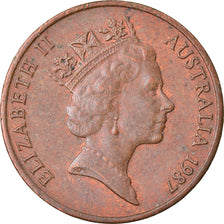 Coin, Australia, Elizabeth II, Cent, 1987, Melbourne, EF(40-45), Bronze, KM:78