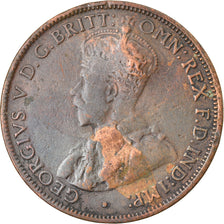Munten, Australië, George V, 1/2 Penny, 1917, Melbourne, FR+, Bronze, KM:22