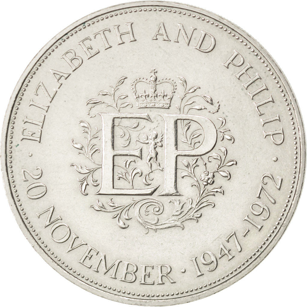 Coin, Great Britain, Elizabeth II, 25 New Pence, 1972, MS(60-62), Copper-nickel