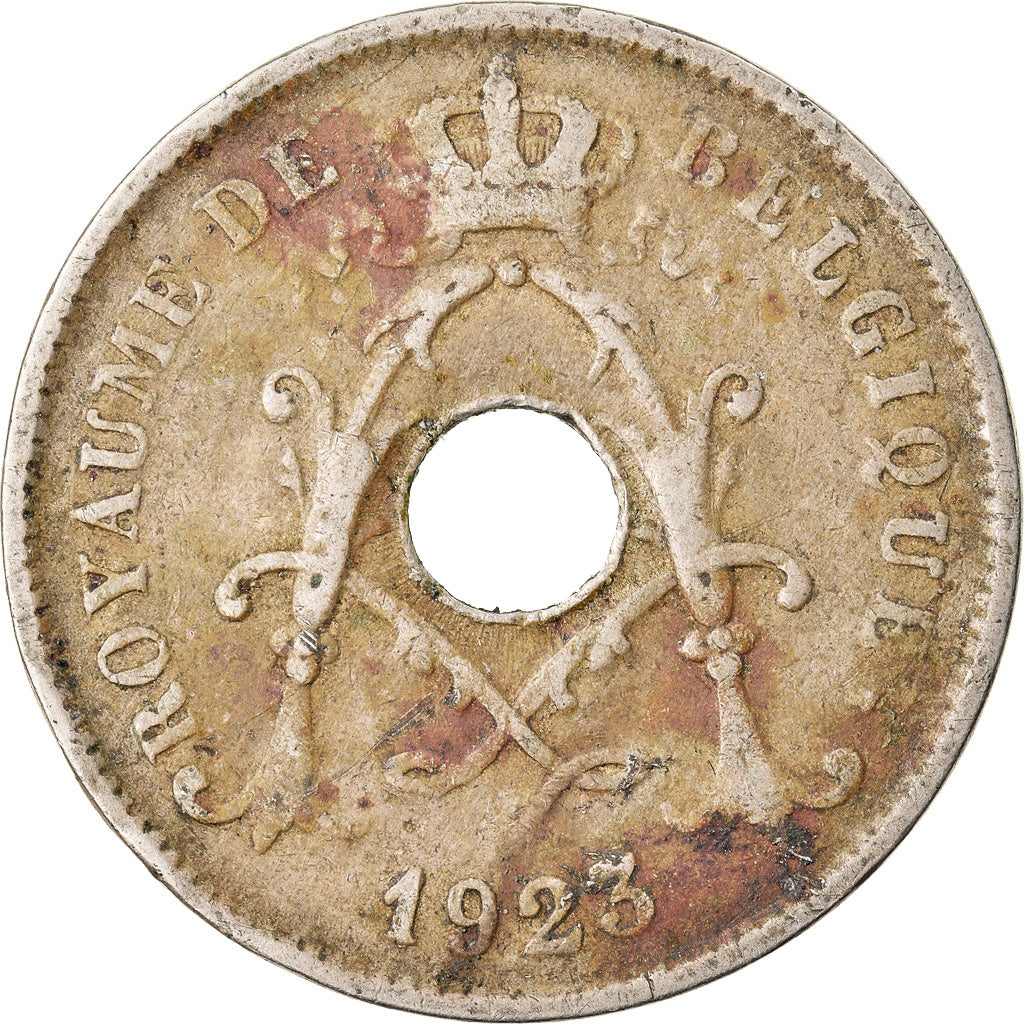 Moneda, Bélgica, 10 Centimes, 1923, BC+, Cobre - níquel, KM:85.1