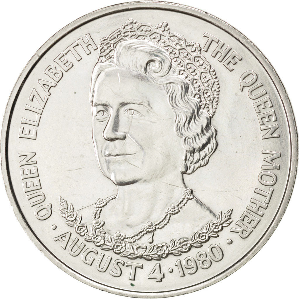 Tristan Da Cunha, Elizabeth II, 25 Pence 1980, KM 3