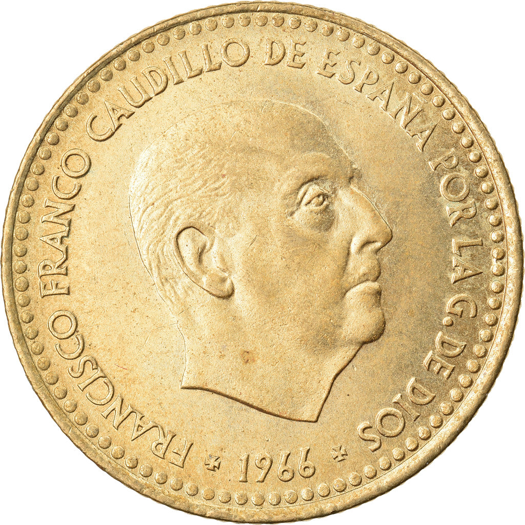 Coin, Spain, Francisco Franco, caudillo, Peseta, 1973, AU(55-58)