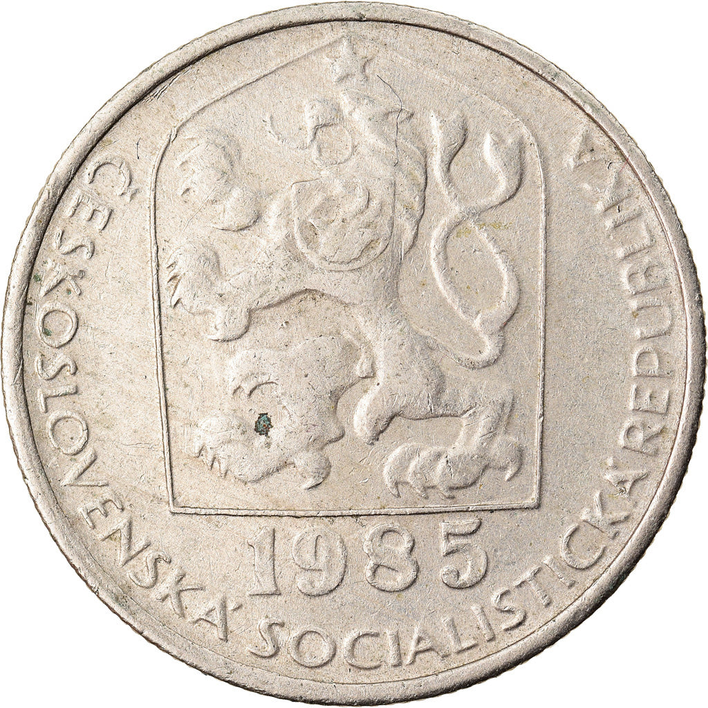 Coin, Czechoslovakia, 50 Haleru, 1985, EF(40-45), Copper-nickel, KM:89