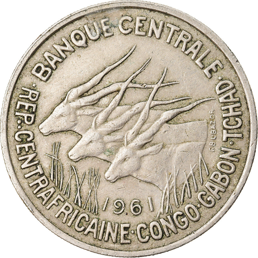 Coin, EQUATORIAL AFRICAN STATES, 50 Francs, 1961, Paris, EF(40-45)