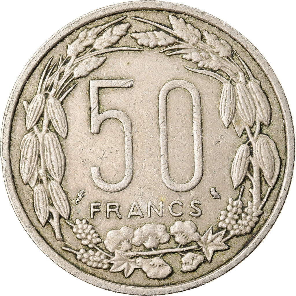 Coin, EQUATORIAL AFRICAN STATES, 50 Francs, 1961, Paris, EF(40-45)