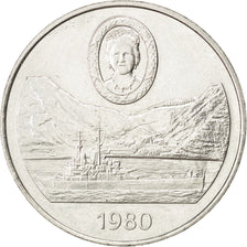 SAINT HELENA, 25 Pence, Crown, 1980, KM #8, MS(60-62), Copper-Nickel, 38.5,...