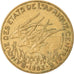 Coin, Central African States, 5 Francs, 1983, Paris, EF(40-45), Aluminum-Bronze