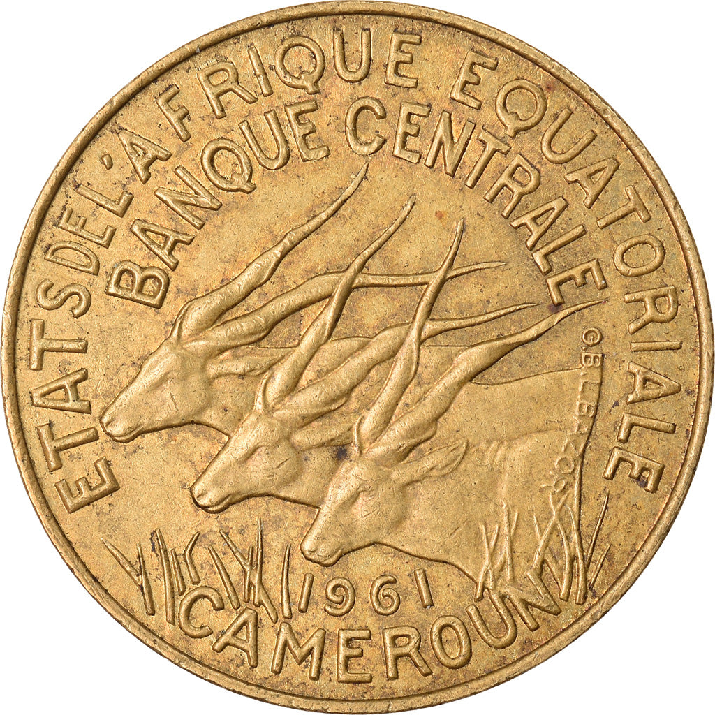 Coin, EQUATORIAL AFRICAN STATES, 5 Francs, 1961, Paris, EF(40-45)