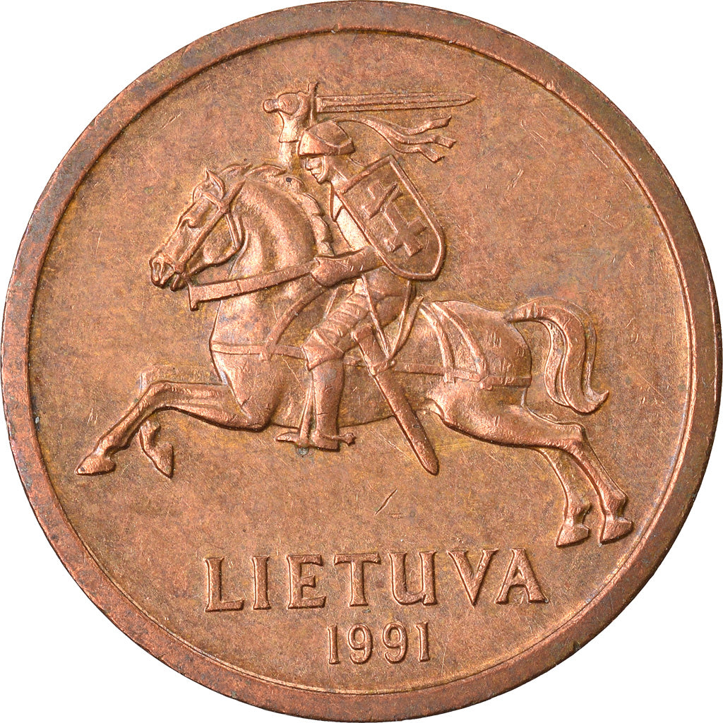 Münze, Lithuania, 20 Centu, 1991, SS, Bronze, KM:89